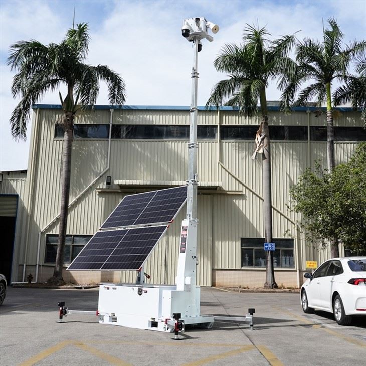 Solar Surveillance Tower For 24/7 Off-Grid Security price