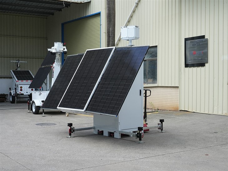 HiCUBE 3*450w Mobile Solar Surveillance Security Tower price