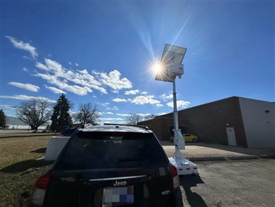 Mobile Street Tower Solar Light
