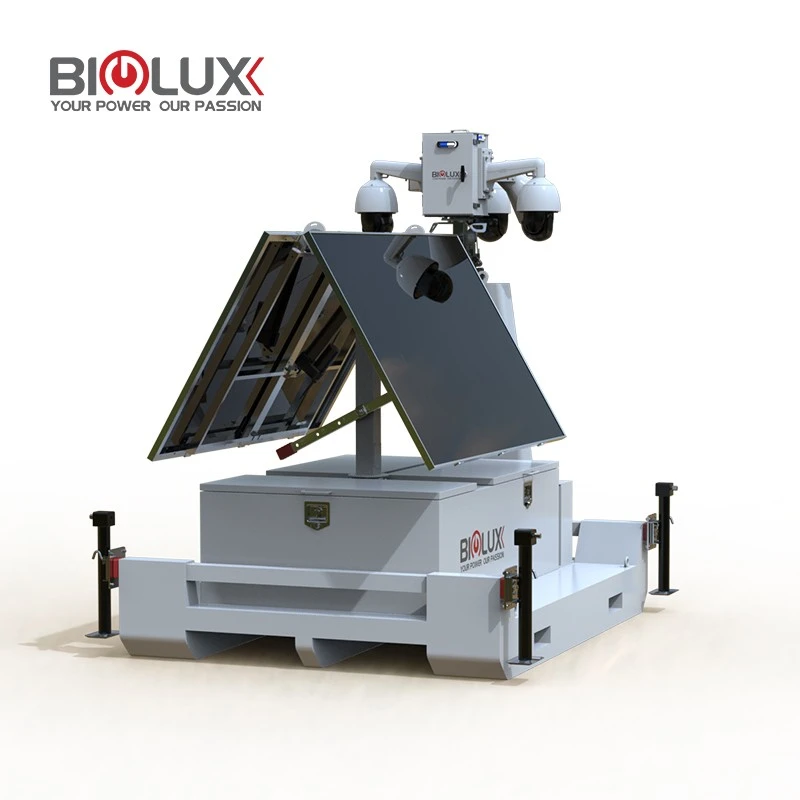 Solar Powered Mobile Surveillance Tower factory